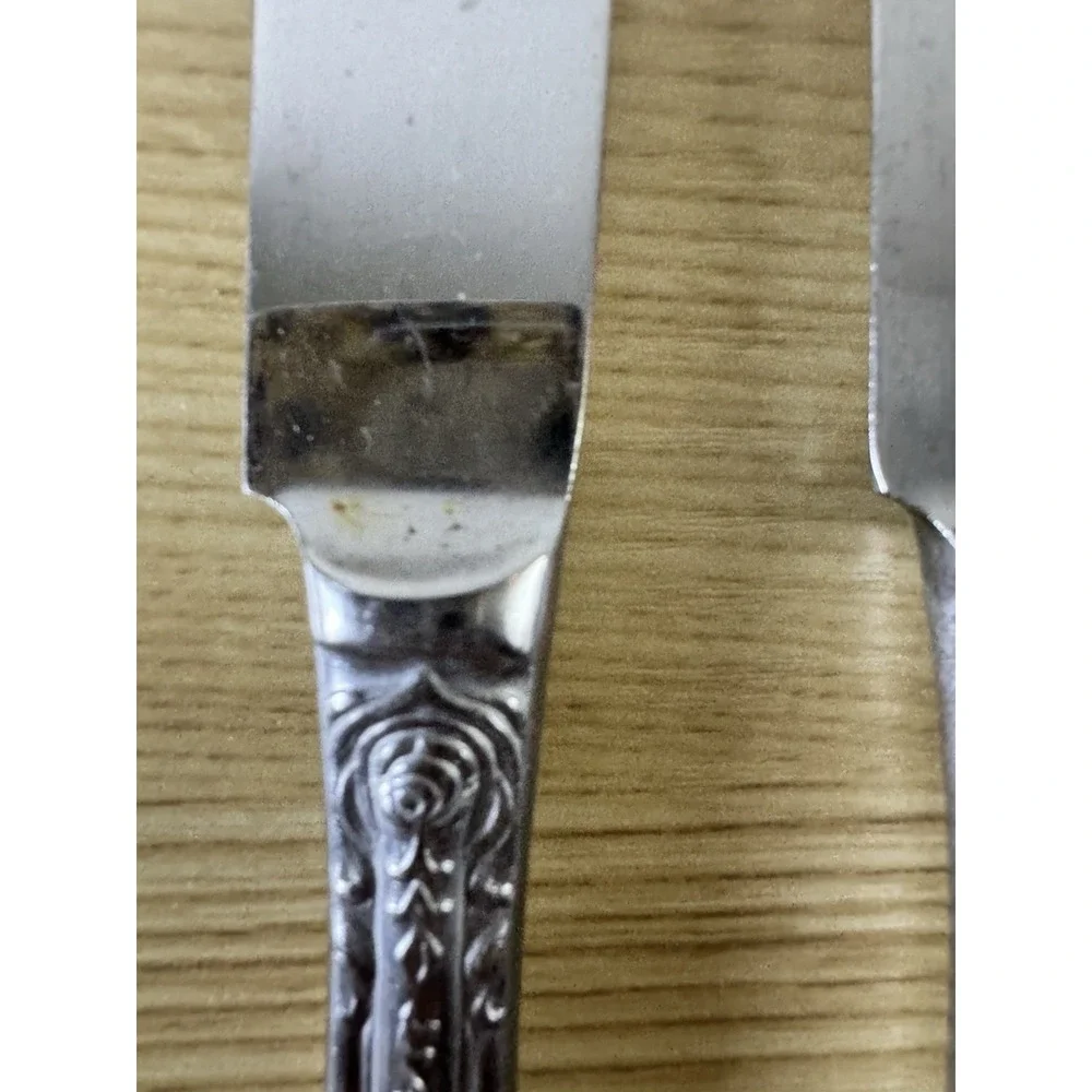 Vintage Stanley Roberts Lady JoAnn  Dinner Knives Set of 5 Stainless Japan